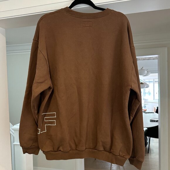 Men's GOLF WANG Brown Nova Crewneck Midweight Sweatshirt - Size XL - Picture 11 of 14